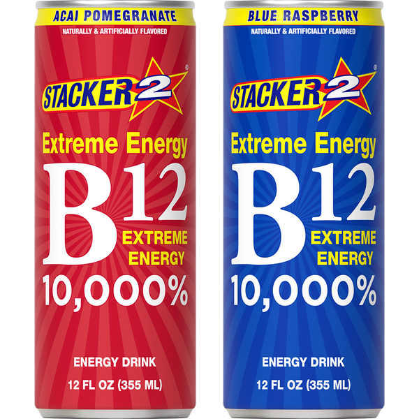 Stacker 2 B12 Energy Drinks 12oz (12pk - 12 oz Cans)