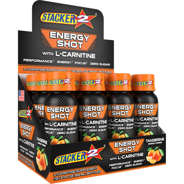 L-Carnitine Shots: Tangerine (12pk - 3 oz Bottles)