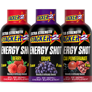 Stacker2 Energy Shots Extra Strength (12pk - 2oz Bottles)