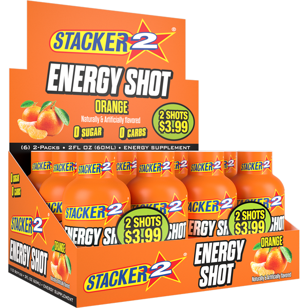 Stacker2 Energy Shots (12pk - 2 oz Bottles)