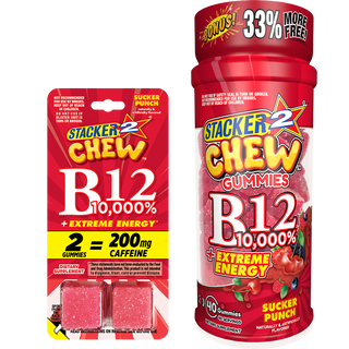 Stacker2 Chew Gummies: B12 10,000%