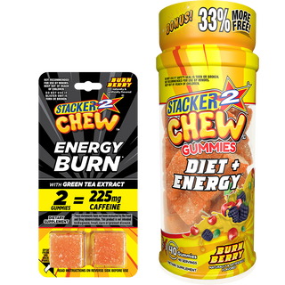 Stacker2 Chew Gummies: Diet & Energy