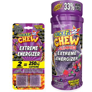 Stacker2 Chew Gummies: Extreme Energizer