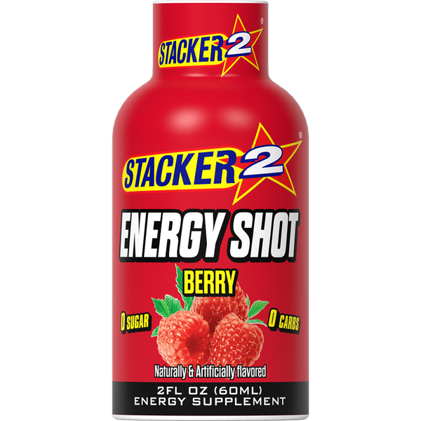 Stacker2 Energy Shots (12pk - 2 oz Bottles)