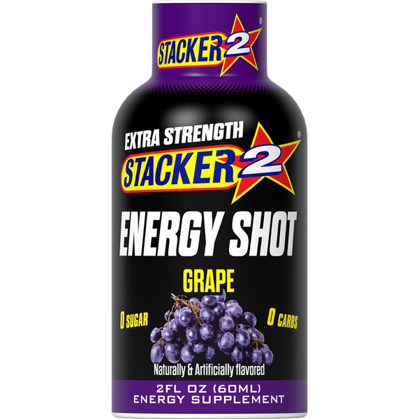 Stacker2 Energy Shots Extra Strength (12pk - 2oz Bottles)