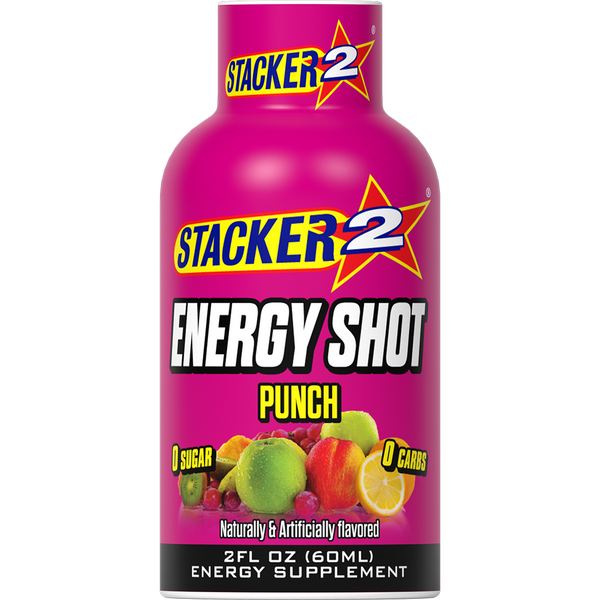 Stacker2 Energy Shots (12pk - 2 oz Bottles)