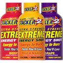 Stacker2 Extreme Energy Shots: Extra Strength (2 oz Bottles)