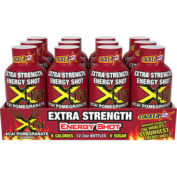 Xtra Energy Shots Extra Strength  (12pk - 2 oz Bottles)