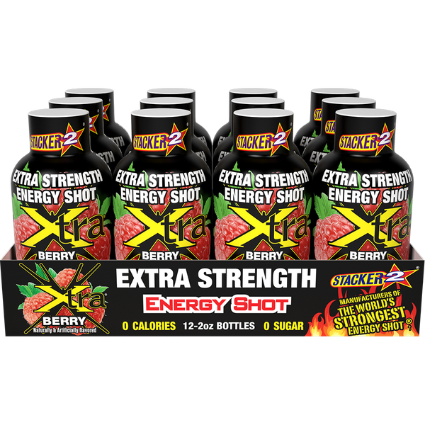 Xtra Energy Shots Extra Strength  (12pk - 2 oz Bottles)