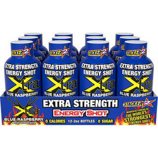 Xtra Energy Shots Extra Strength  (12pk - 2 oz Bottles)