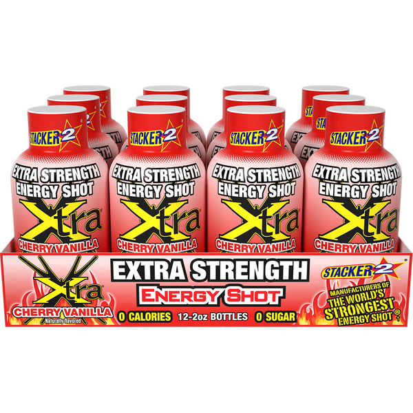 Xtra Energy Shots Extra Strength  (12pk - 2 oz Bottles)