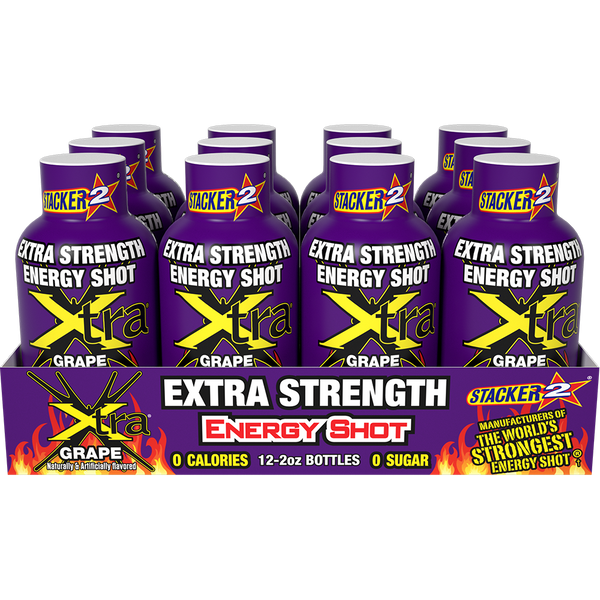 Xtra Energy Shots Extra Strength  (12pk - 2 oz Bottles)