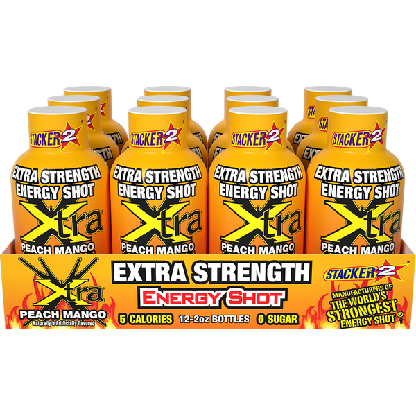 Xtra Energy Shots Extra Strength  (12pk - 2 oz Bottles)